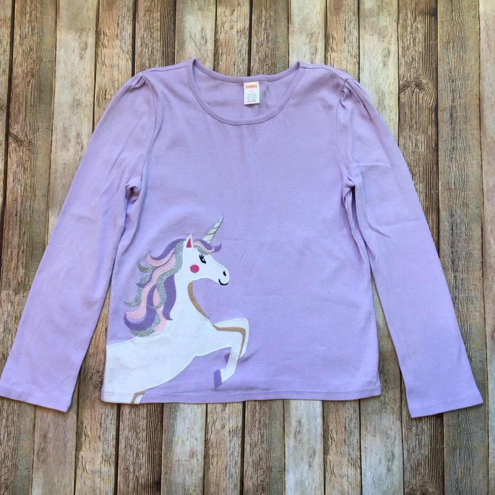 Gymboree Unicorn Appliqué Top